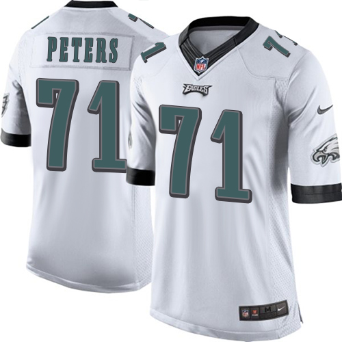 Men's Limited Jason Peters Nike Jersey White Road - #71 NFL Philadelphia Eagles